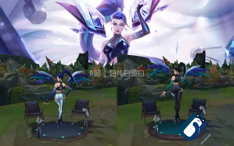【英雄联盟】kda all out 卡莎 t3皮肤/baddest炫彩 特效&3d展示 k/da