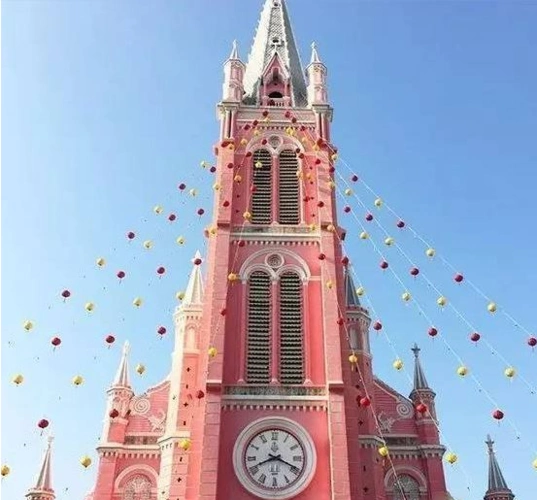 世界上最浪漫的粉红教堂,让少女心爆棚!