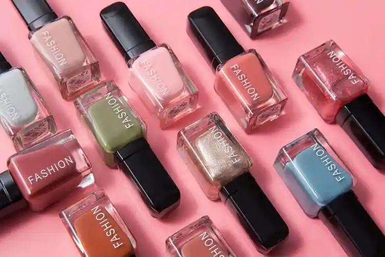 6瓶包bk露淇娅时尚指甲油防水不可剥大红墨绿珠光亮片网红色系橄