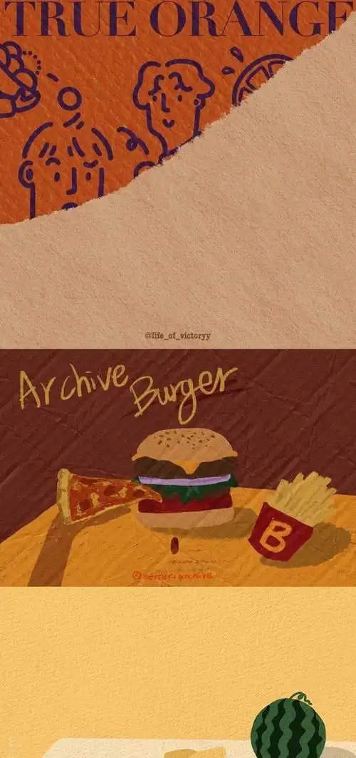 复古风拼接壁纸 高清手机壁纸无水印