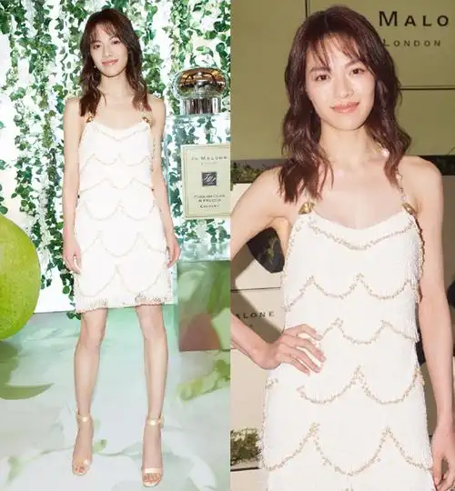 赵丽颖钟楚曦baby热巴示范夏日扮美神器吊带裙穿搭