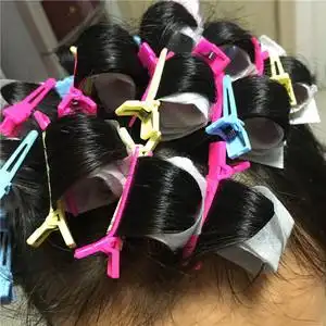 美发工具皮卡路定位烫发夹纹理烫定位夹 焗油专用固定专用发夹子