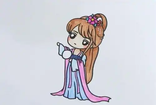 漫画古装美女简笔画教程讲解简单又漂亮古装美女简笔画怎么画
