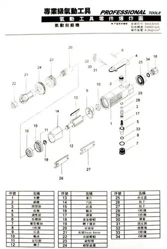 多功能气动刻磨机直磨机风磨机气动打磨机打磨笔抛光打磨磨光机汽车