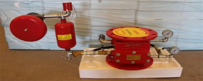 3,延时器安装在报警阀与水力警铃中间部位,再配置上压力开关即可.