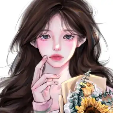 女生简单耐看头像图片手绘