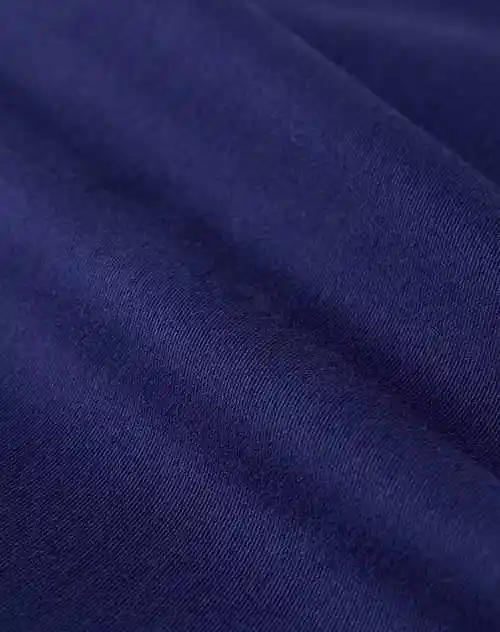 黛蓝色 细腻磨毛素色修身弹力窄脚休闲裤