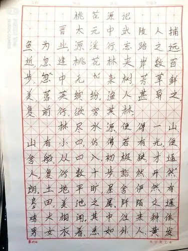 这是抄写的作文