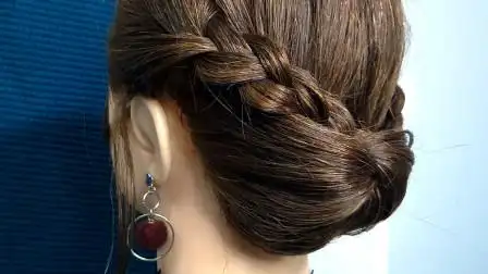 普通人也能扎的经典盘发,端庄大气手法简单,喜欢盘发的试试看吧