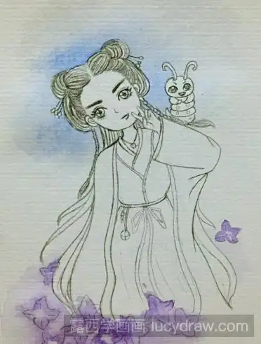 漫画教程q版花千骨的画法