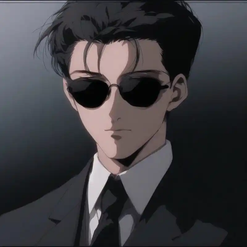 ai旧漫西服高冷成熟男生头像