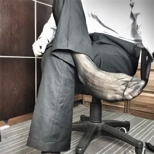 凹凸绅士 男丝袜 锦纶条纹丝袜 正装性感丝袜超薄锦纶男士丝袜