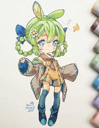 q版动漫人物步骤图