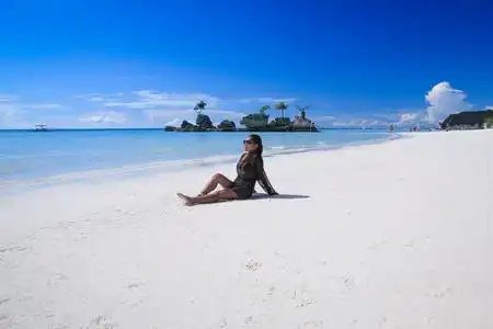 长滩岛晚霞图片