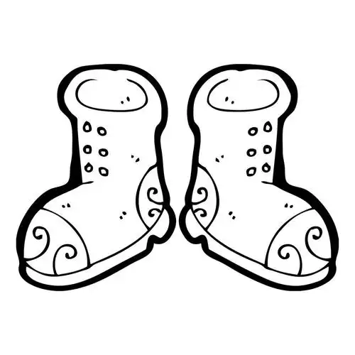 旧靴子,Δινυσμα, παλι μπτε σε λευκ φντο