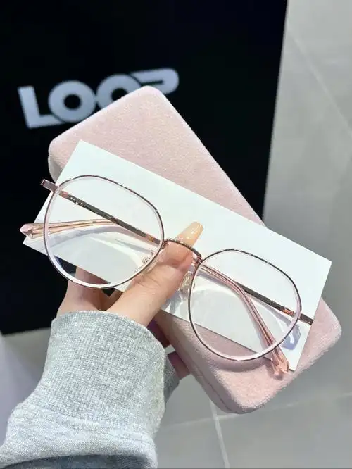 绝美近视眼镜框架温柔多边形显脸小