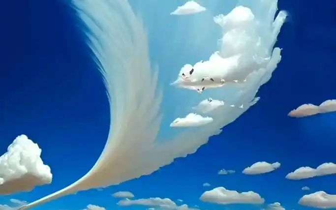 治愈系风景 #云朵 #ai绘画 #壁纸