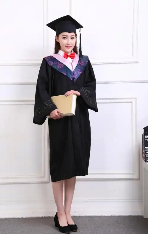 学位学士服毕业礼服大学生男女工科本科文科硕士博士毕业服装晟惠泽