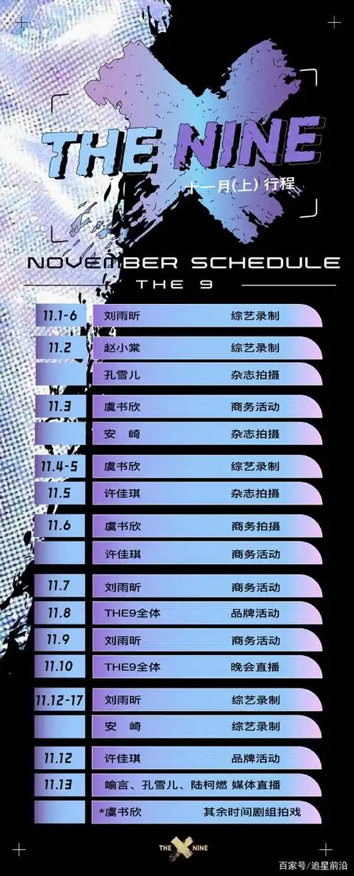 硬糖少女30312月行程曝光,行程满满,看到the9