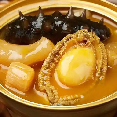 正宗福建跳墙加热即食海参材料包金汤金汤5-6人餐1250g鲍鱼