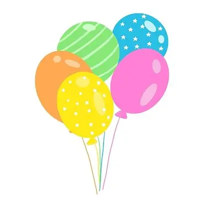 卡通生日气球素材