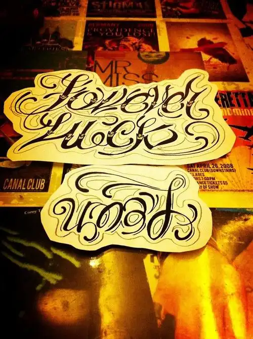 手稿作品(西海岸花体字)