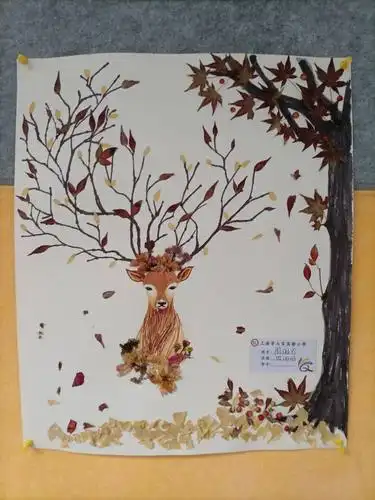 乐乐智造秋之韵创意拼贴画