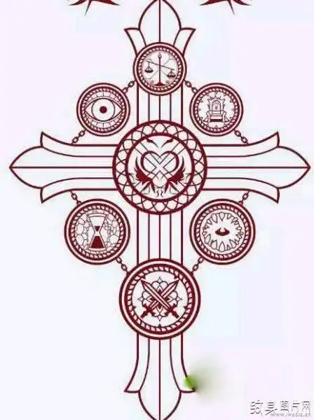 七宗罪纹身图案及手稿饱含宗教意义的经典纹身