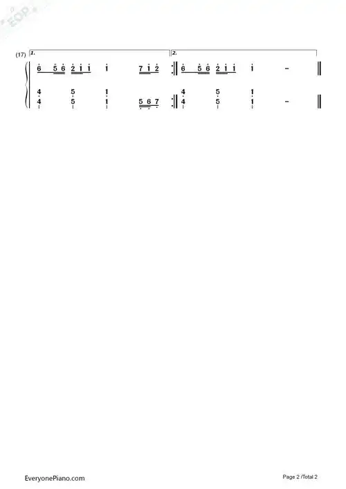 春风吹钢琴简谱-方大同演唱2