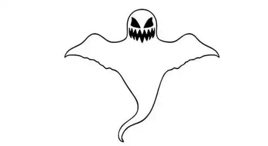 万圣节鬼简笔画