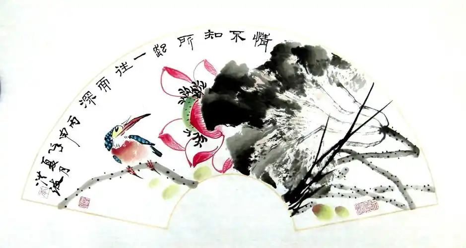 李洪波写意花鸟画小品欣赏