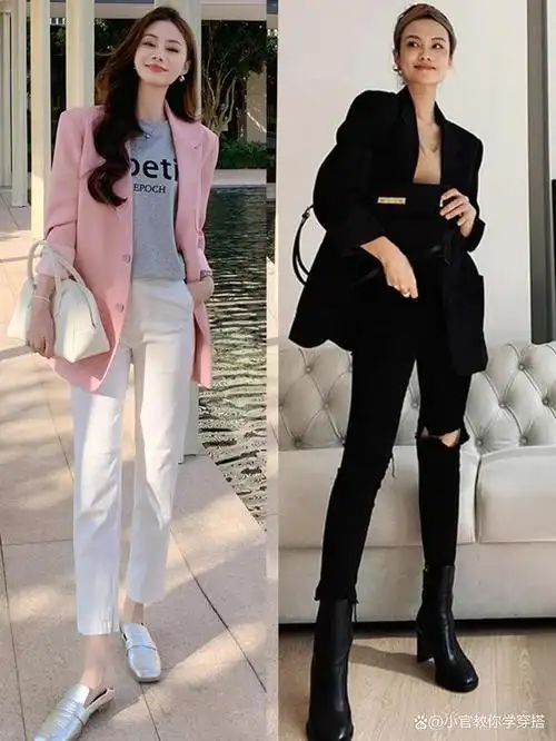 穿衣搭配 --春季女生西装外套怎么搭配干练气质又高级?