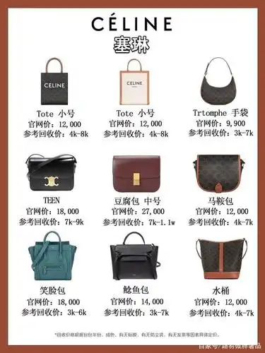 塞琳 box,鲶鱼包,笑脸包,这3款是塞琳的热卖款,二手市场价格还算可以.