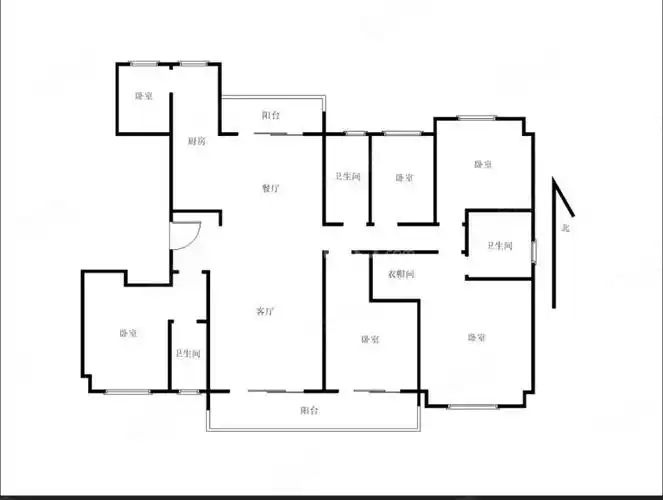 河东二期大平层5室带杂物间双主卧南北通透带双车位