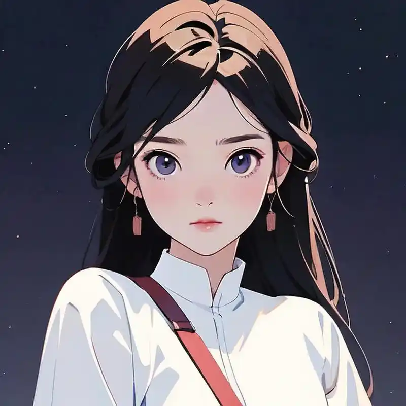 探索简约与干净的动漫女生头像,每一个细节都透露出清新与纯粹