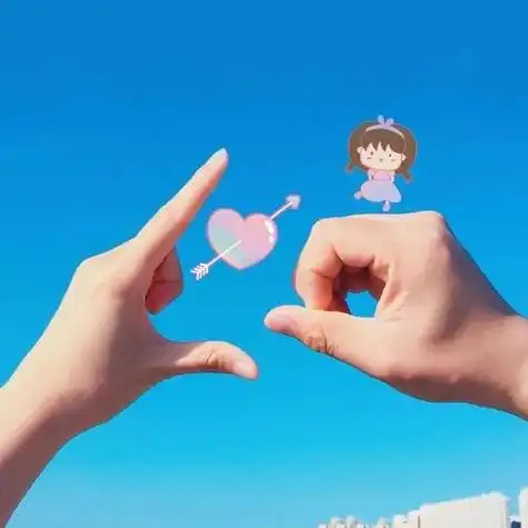 最美爱情手势表白头像比个心カワイ