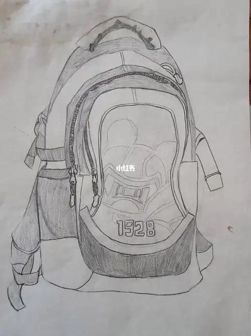孙女十三岁时画的书包