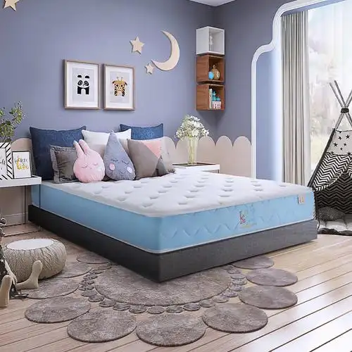 金可儿成长 儿童乳胶床垫七区袋装弹簧护脊床垫 蓝钻启赋