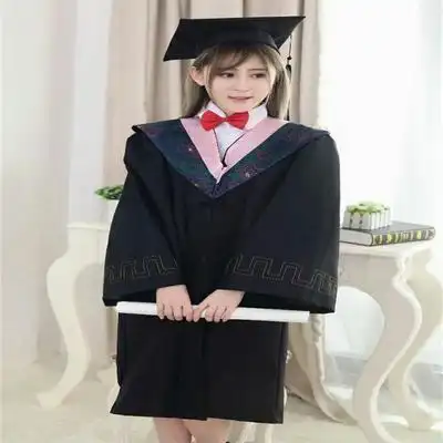 学士服大学毕业生学士服学院风礼服全套(衣服 垂布 帽子 流苏)