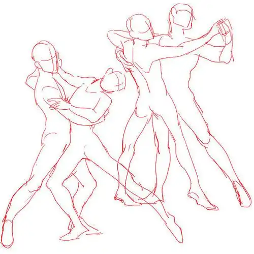 资源君双人舞姿势集很有趣的素材拿去练习吧转需67676767