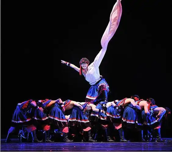 新款藏族舞蹈演出服女成人表演舞蹈翻身水袖农奴演出服装男考试