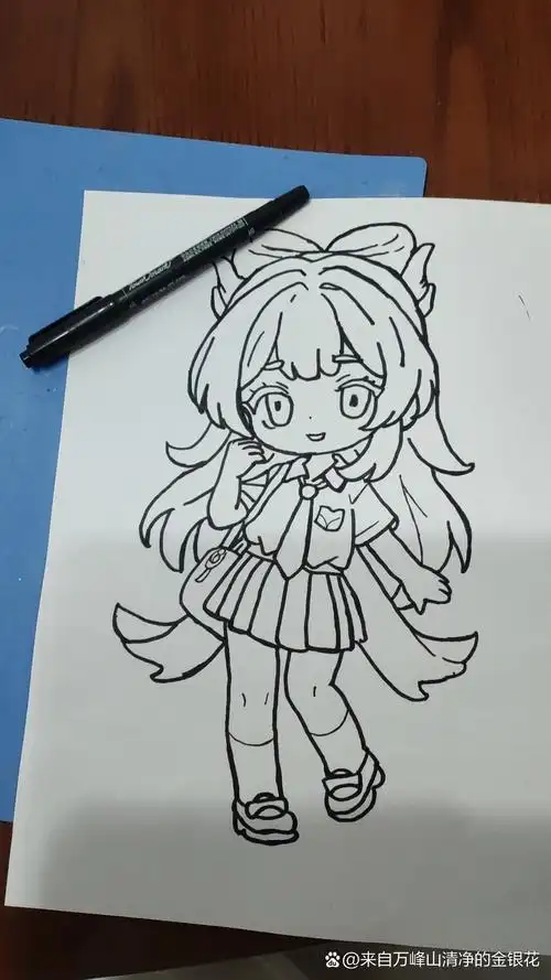 简单一画 #小学生动漫人物画