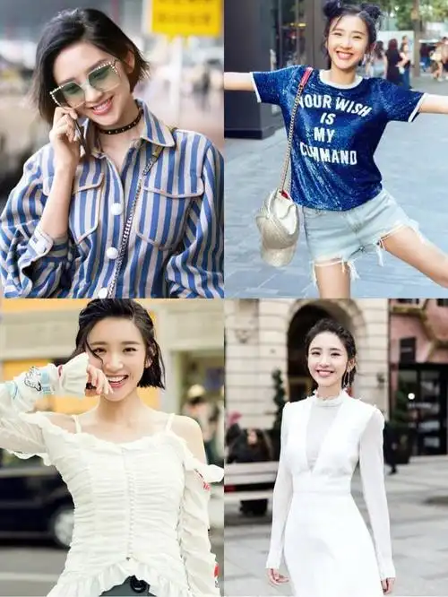 周冬雨的笑还是有有辨识度的唐艺昕毛晓彤简直是复制粘贴