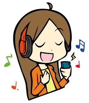 free vector cliparts of 听 | illustac