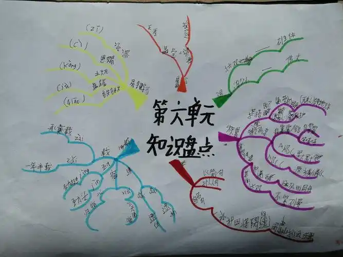开启思维,绘制导图——舒兰市新安乡安阳小学六年级语文学习(二十六)
