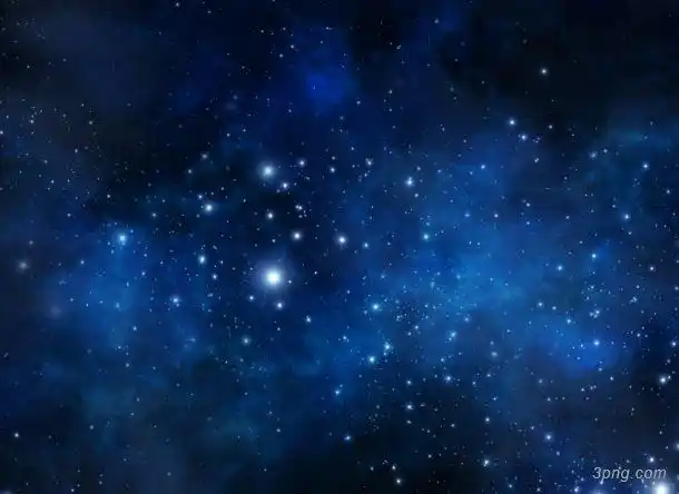 深蓝色宇宙星空png素材透明免抠图片-漂浮元素