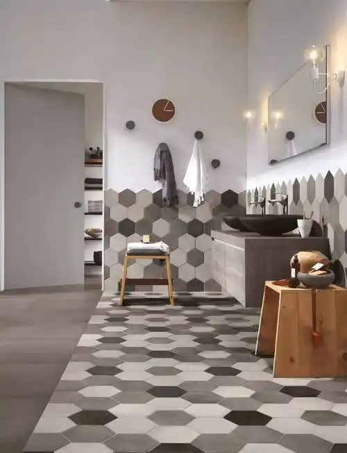 这可能是你见过最好看的瓷砖拼接方式_木地板