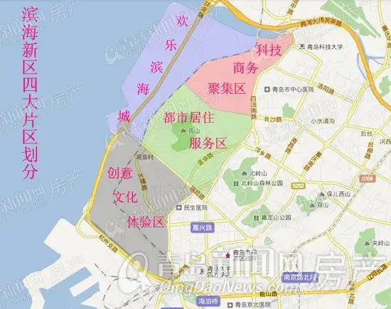 滨海新区区域划分图