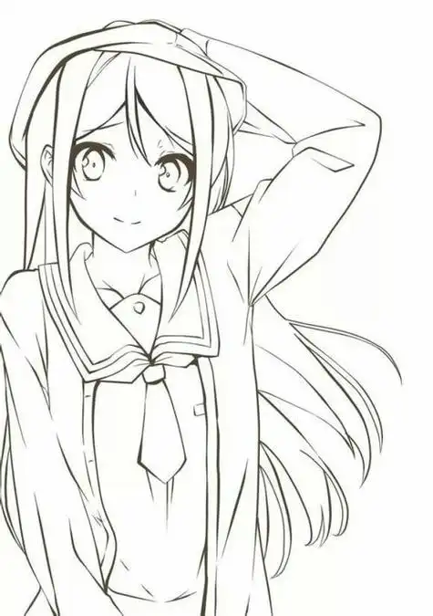 简笔画恶魔少女