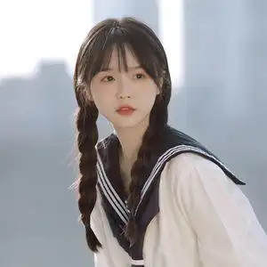 假发女少女麻花辫学生jk甜美可爱空气刘海长直发自然逼真整顶发套